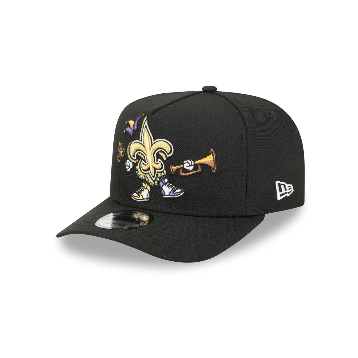 New Orleans Saints Cartoon 9FIFTY A-Frame Snapback Hat