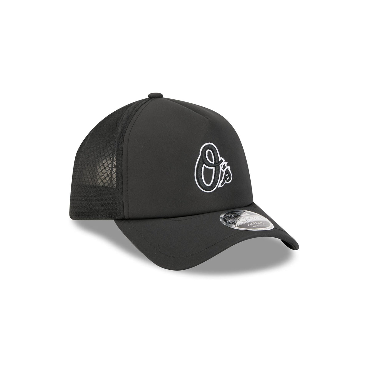 Baltimore Orioles 2026 Batting Practice Alt O 9FORTY APEX Trucker Hat