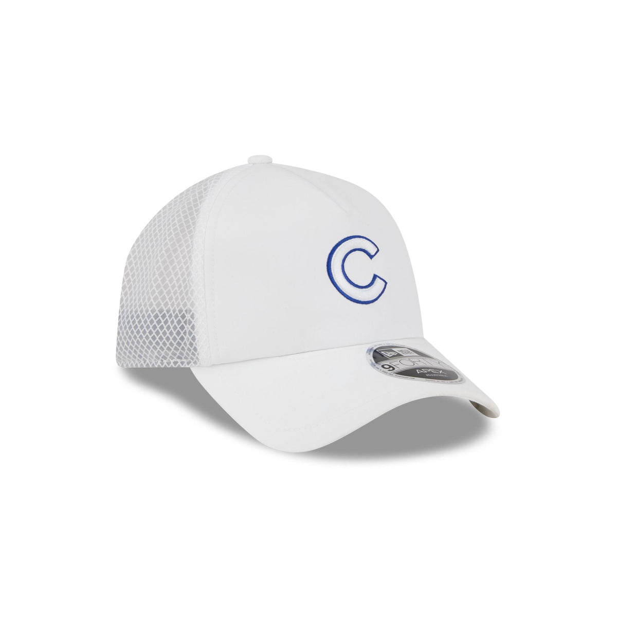 Chicago Cubs 2026 Batting Practice White 9FORTY APEX Trucker Hat