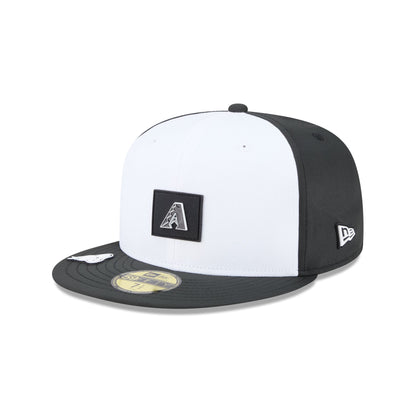 Arizona Diamondbacks 2026 Clubhouse Black & White 59FIFTY Fitted Hat