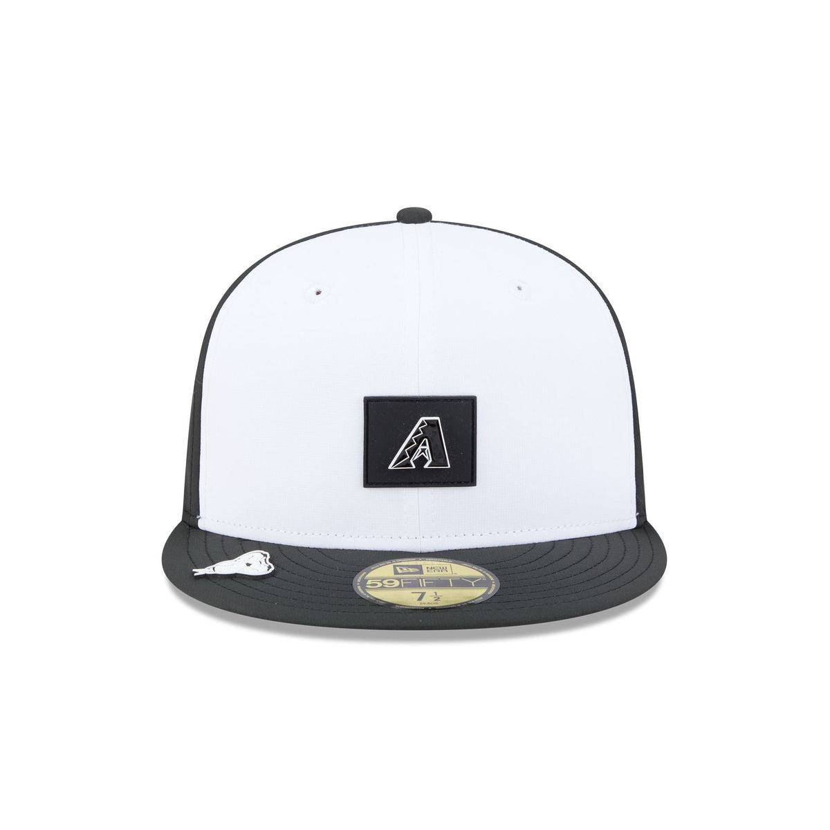 Arizona Diamondbacks 2026 Clubhouse Black & White 59FIFTY Fitted Hat