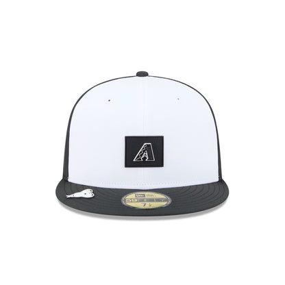 Arizona Diamondbacks 2026 Clubhouse Black & White 59FIFTY Fitted Hat