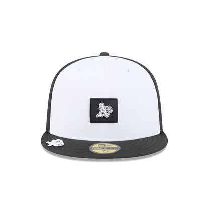 Athletics 2026 Clubhouse Black & White 59FIFTY Fitted Hat
