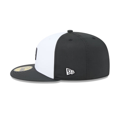 Boston Red Sox 2026 Clubhouse Black & White 59FIFTY Fitted Hat