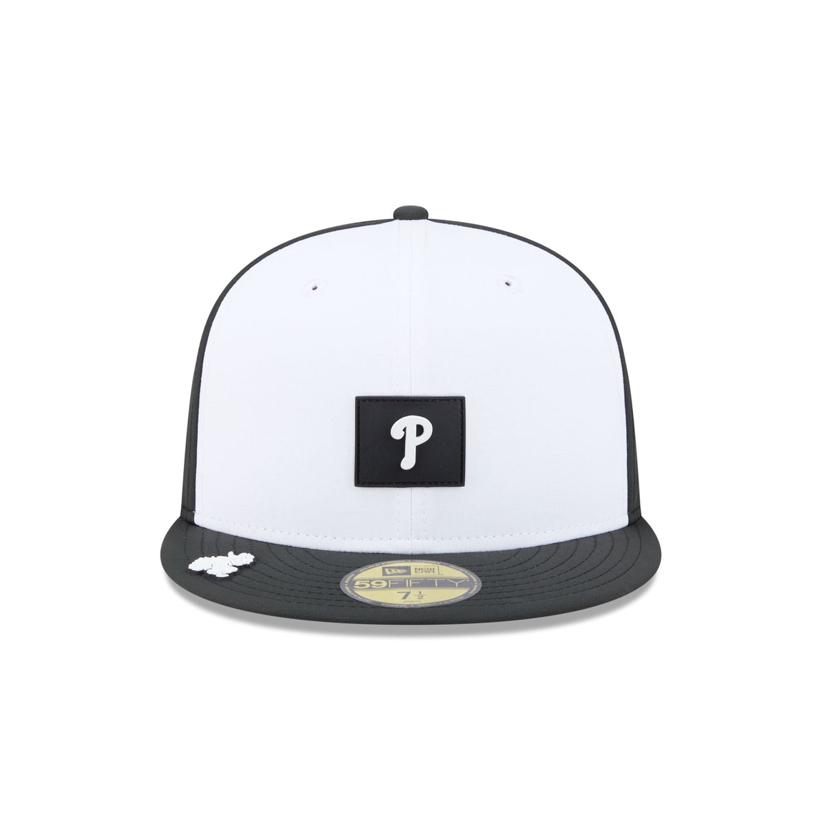 Philadelphia Phillies 2026 Clubhouse Black & White 59FIFTY Fitted Hat