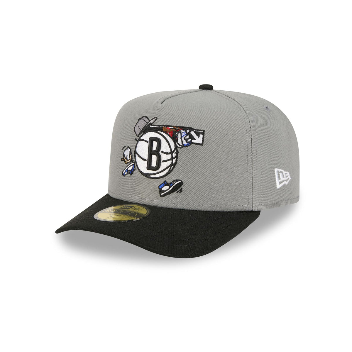 Brooklyn Nets Cartoon 59FIFTY A-Frame Fitted Hat