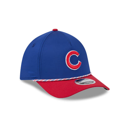 Chicago Cubs Rope 39THIRTY M-Crown A-Frame Stretch Fit Hat