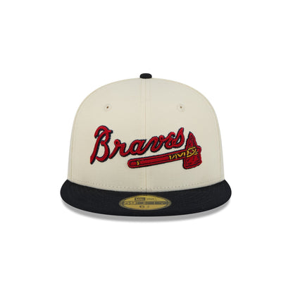 Atlanta Braves Two Tone Stitch 59FIFTY Fitted Hat