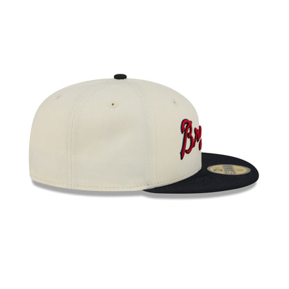Atlanta Braves Two Tone Stitch 59FIFTY Fitted Hat
