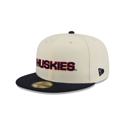 Connecticut Huskies Two Tone Stitch 59FIFTY Fitted Hat