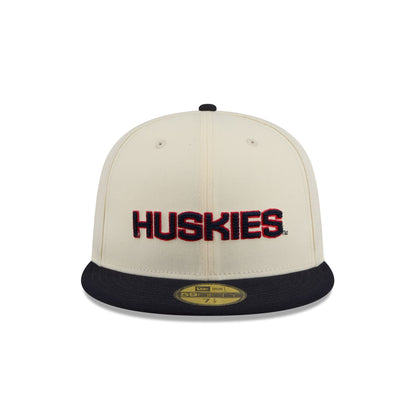 Connecticut Huskies Two Tone Stitch 59FIFTY Fitted Hat