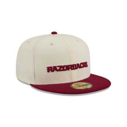 Arkansas Razorbacks Two Tone Stitch 59FIFTY Fitted Hat
