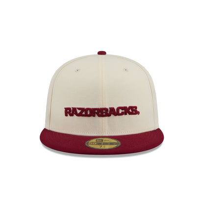 Arkansas Razorbacks Two Tone Stitch 59FIFTY Fitted Hat