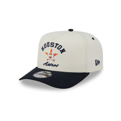 Houston Astros Arched Chrome White 9FIFTY A-Frame Snapback Hat