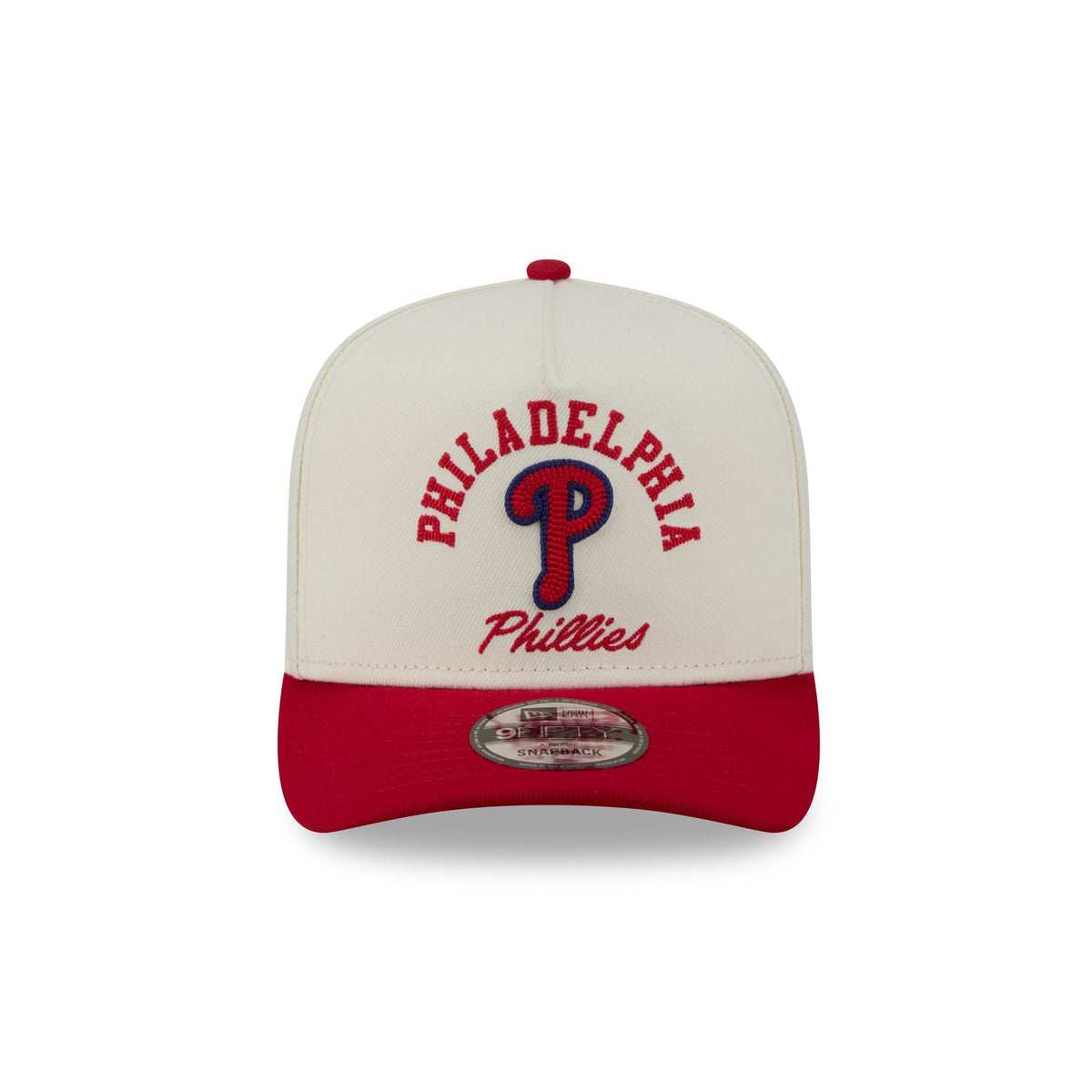 Philadelphia Phillies Arched Chrome White 9FIFTY A-Frame Snapback Hat
