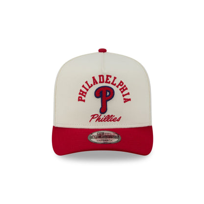 Philadelphia Phillies Arched Chrome White 9FIFTY A-Frame Snapback Hat