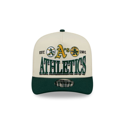 Athletics Three Hit Chrome White 9FIFTY A-Frame Snapback Hat