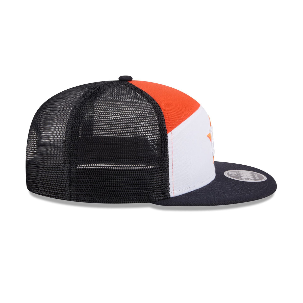 Houston Astros Block Split Panel 9FIFTY Trucker Hat