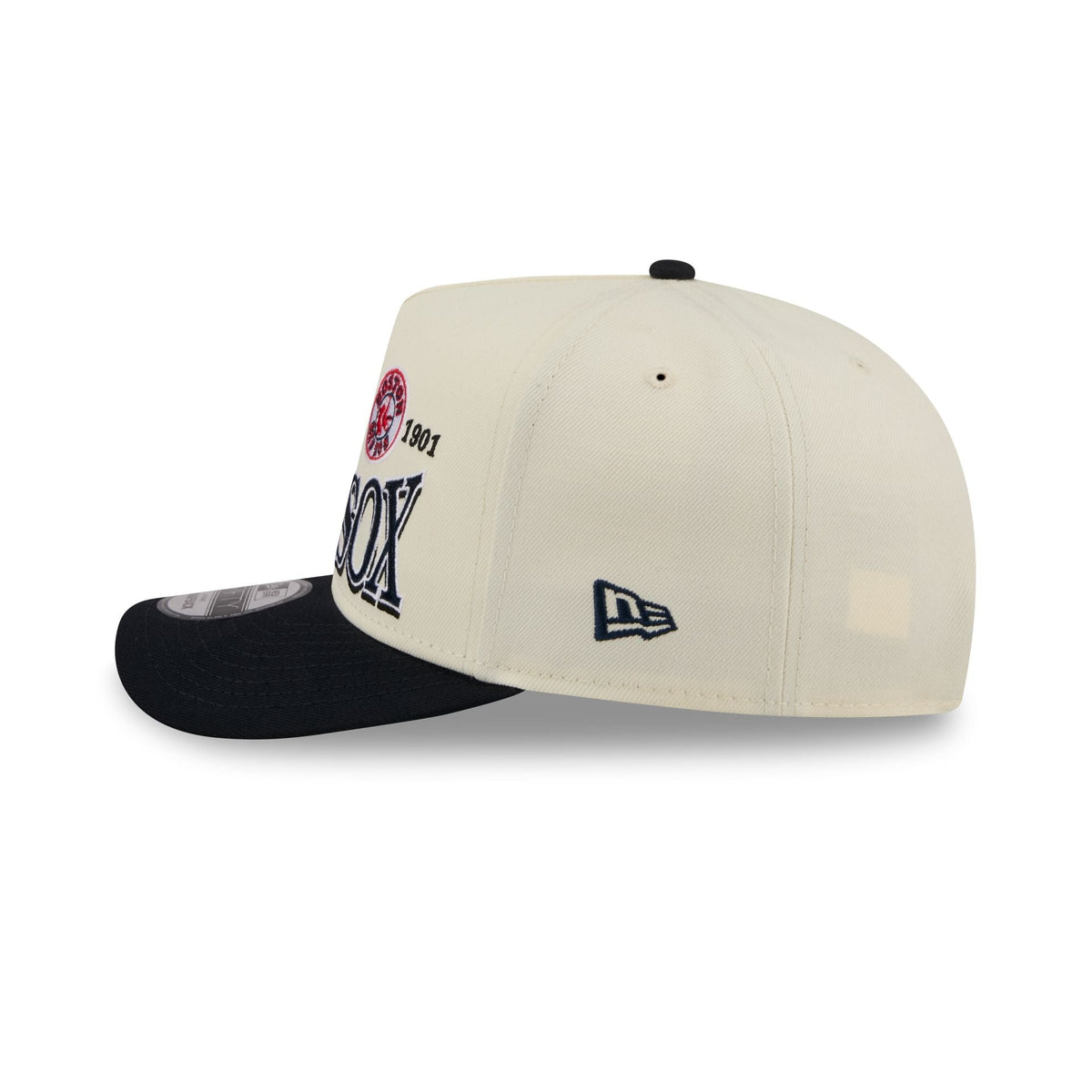 Boston Red Sox Three Hit Chrome White 9FIFTY A-Frame Snapback Hat