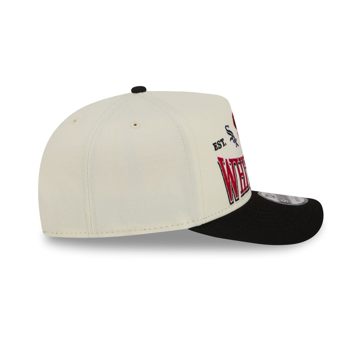 Chicago White Sox Three Hit Chrome White 9FIFTY A-Frame Snapback Hat