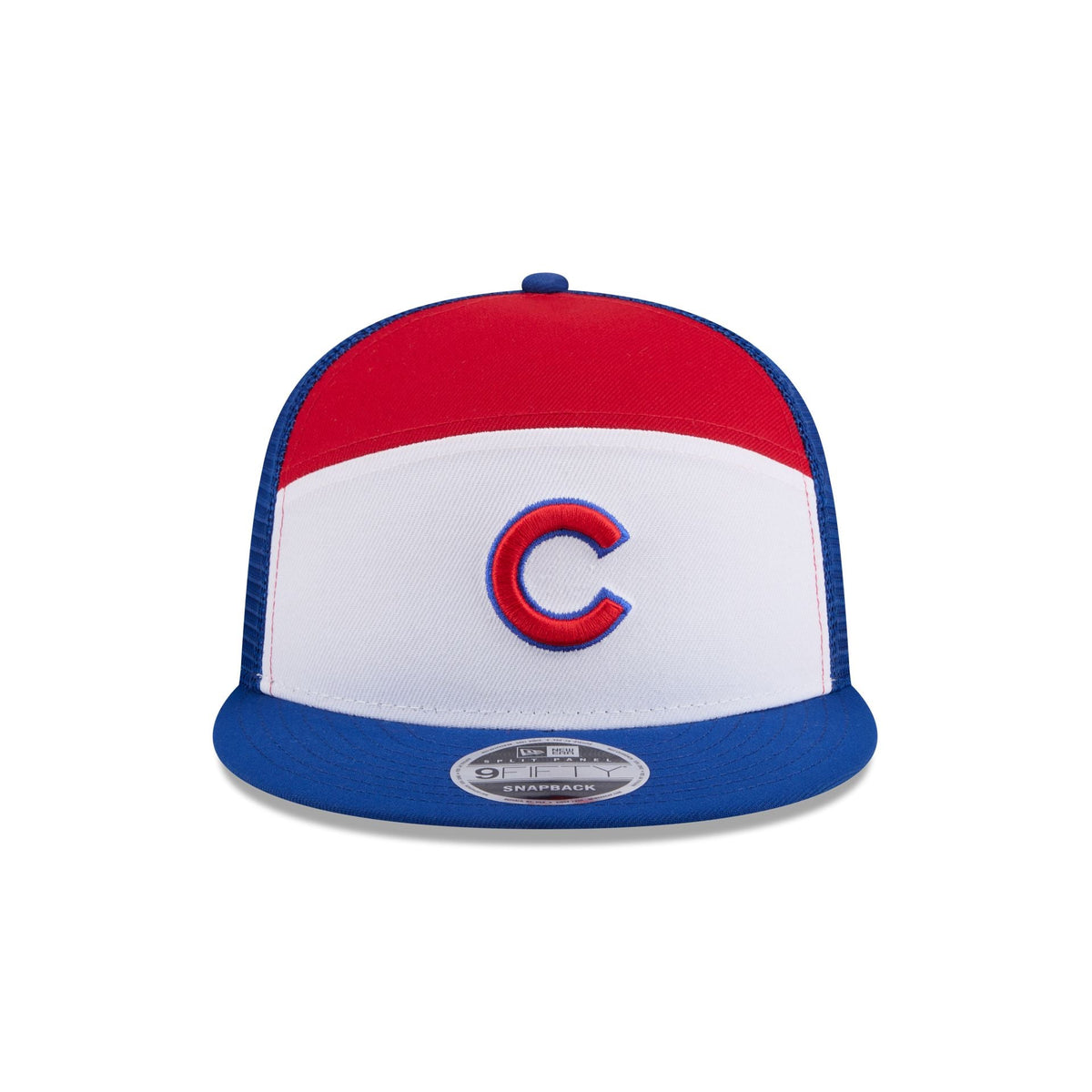 Chicago Cubs Block Split Panel 9FIFTY Trucker Hat