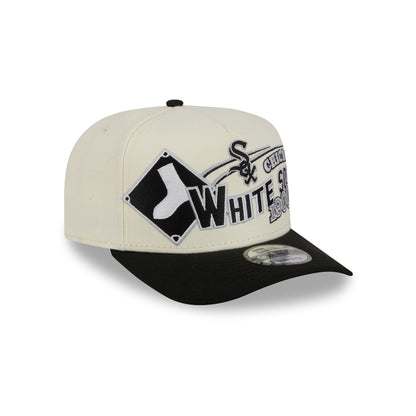 Chicago White Sox Chrome White Classic 9FIFTY A-Frame Snapback Hat