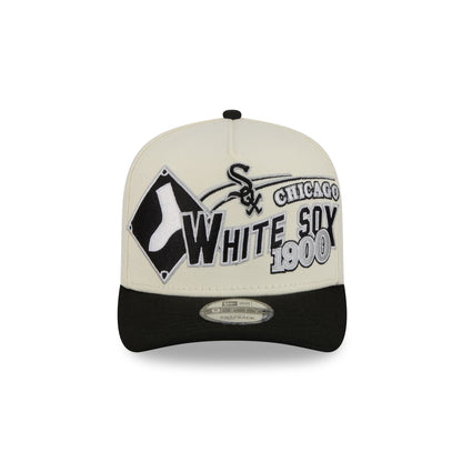 Chicago White Sox Chrome White Classic 9FIFTY A-Frame Snapback Hat