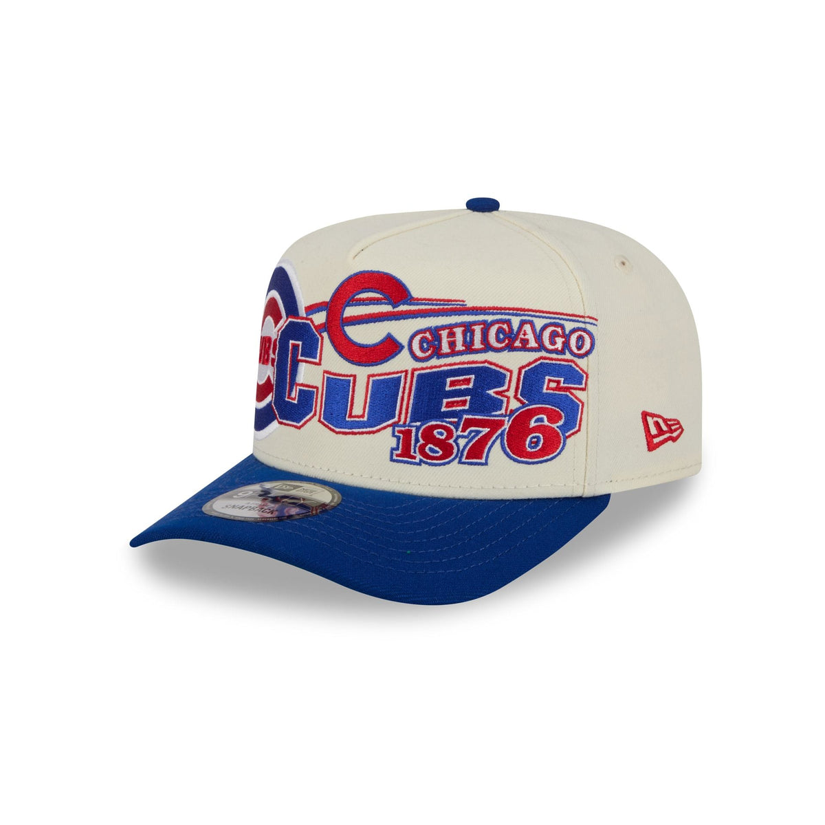 Chicago Cubs Chrome White Classic 9FIFTY A-Frame Snapback Hat