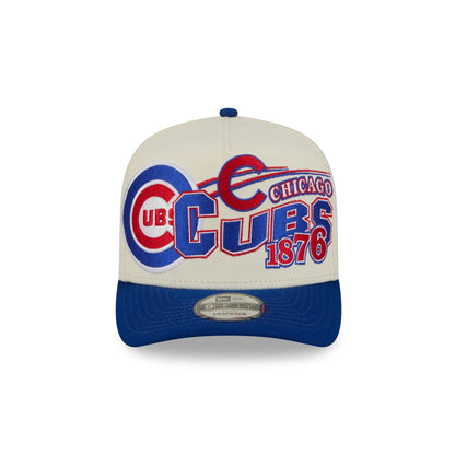 Chicago Cubs Chrome White Classic 9FIFTY A-Frame Snapback Hat