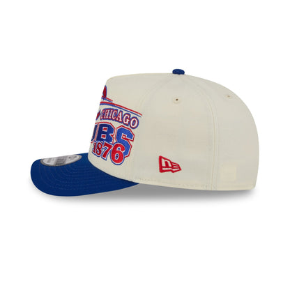 Chicago Cubs Chrome White Classic 9FIFTY A-Frame Snapback Hat