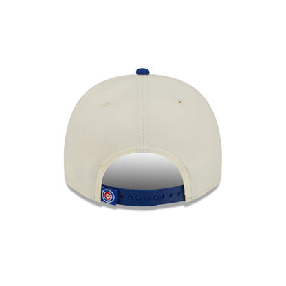 Chicago Cubs Chrome White Classic 9FIFTY A-Frame Snapback Hat