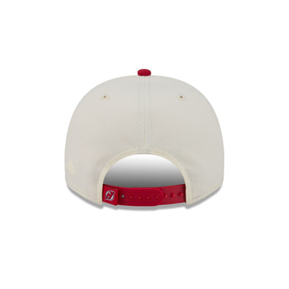 New Jersey Devils Chrome White Classic 9FIFTY A-Frame Snapback Hat