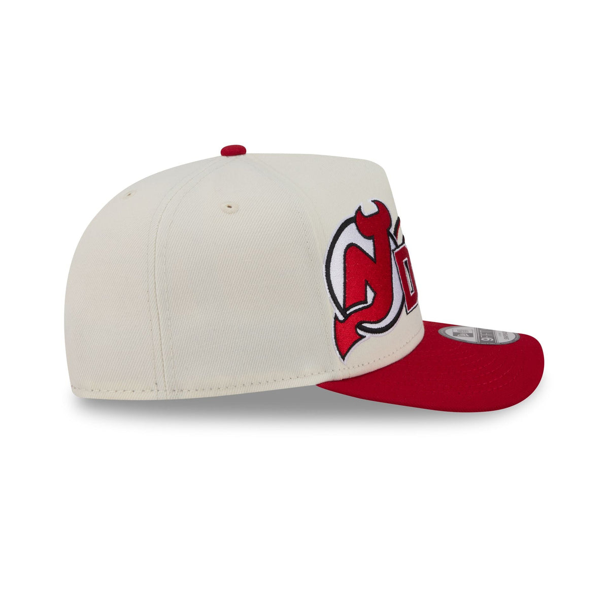 New Jersey Devils Chrome White Classic 9FIFTY A-Frame Snapback Hat