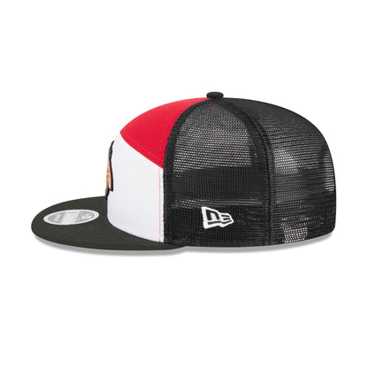 Chicago Blackhawks Block Split Panel 9FIFTY Trucker Hat