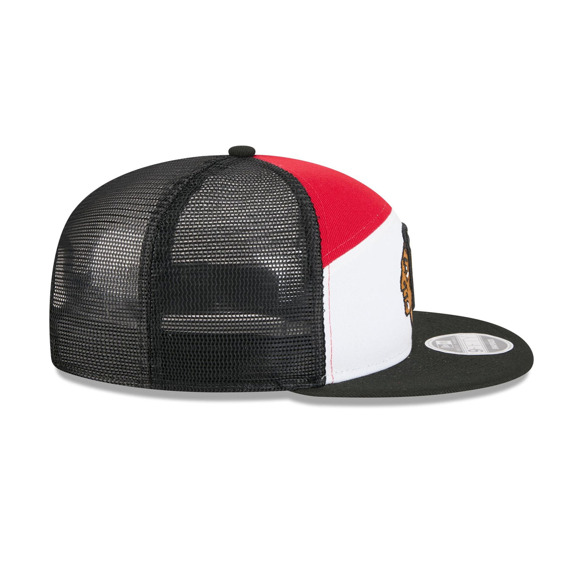 Chicago Blackhawks Block Split Panel 9FIFTY Trucker Hat