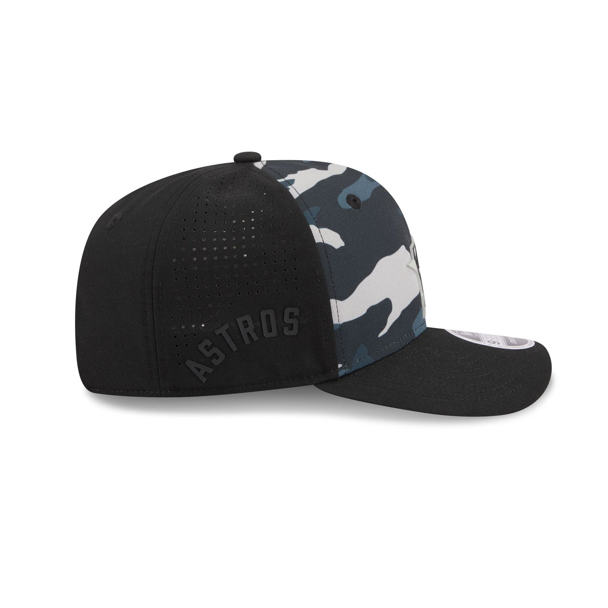 Houston Astros Black Camo Performance 9SEVENTY Stretch-Snap Hat
