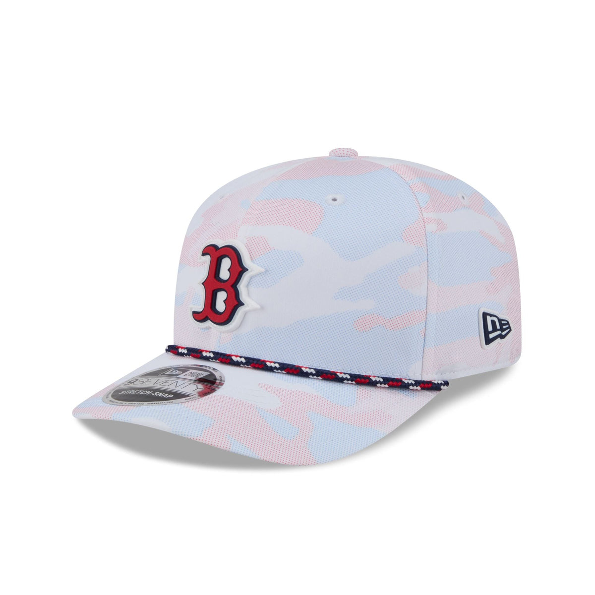 Boston Red Sox White Camo Performance Rope 9SEVENTY Stretch-Snap Hat