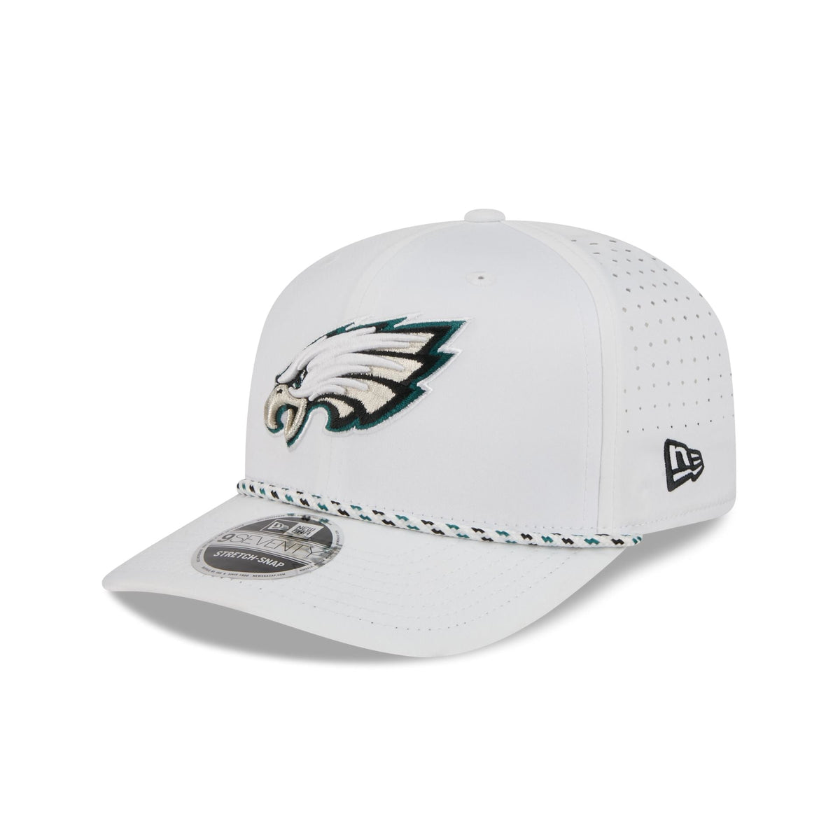 Philadelphia Eagles Optic White Performance Rope 9SEVENTY Stretch-Snap Hat