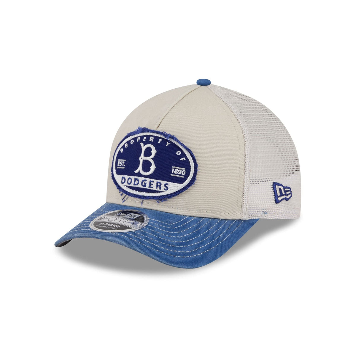Brooklyn Dodgers Frayed 9FORTY M-Crown A-Frame Trucker Hat