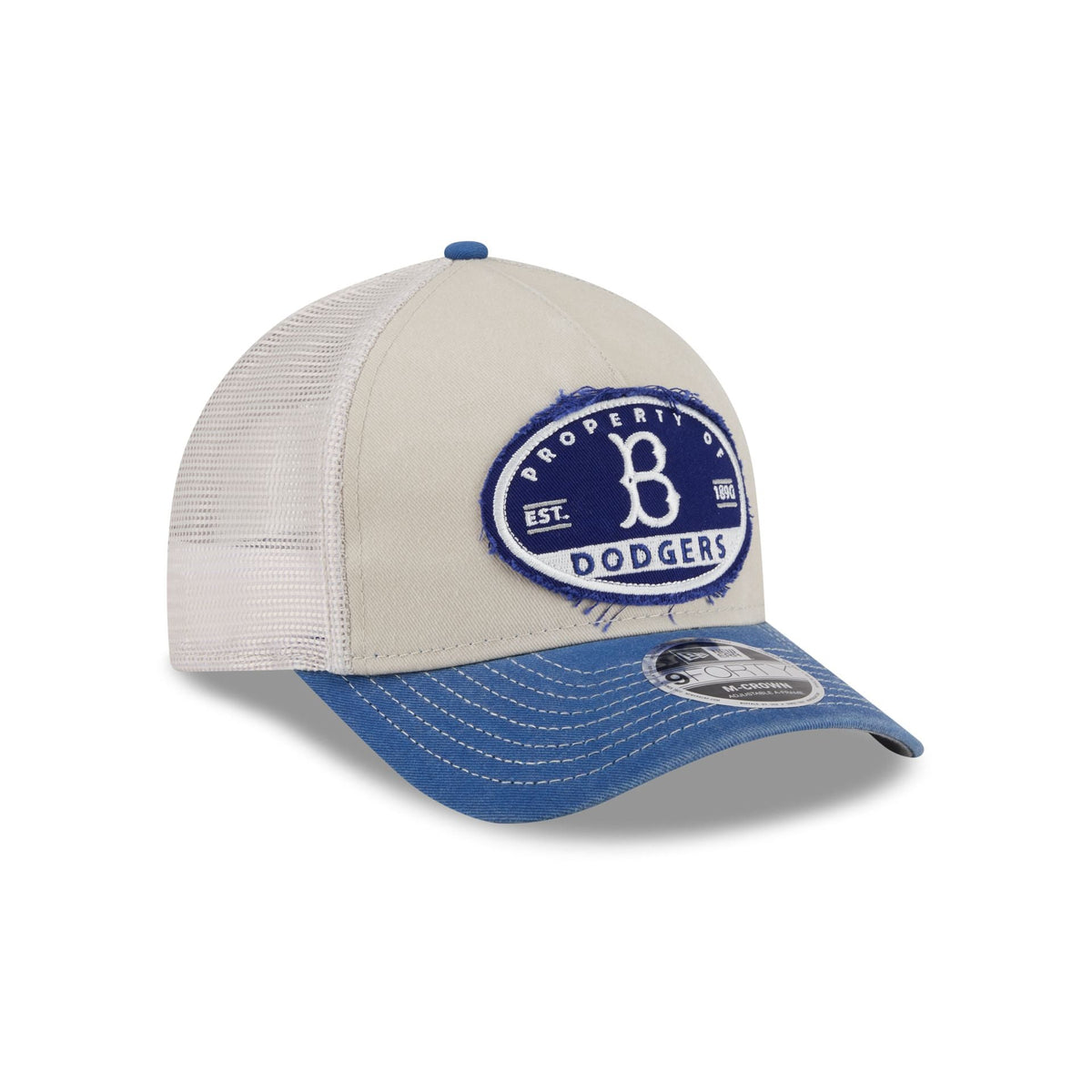 Brooklyn Dodgers Frayed 9FORTY M-Crown A-Frame Trucker Hat