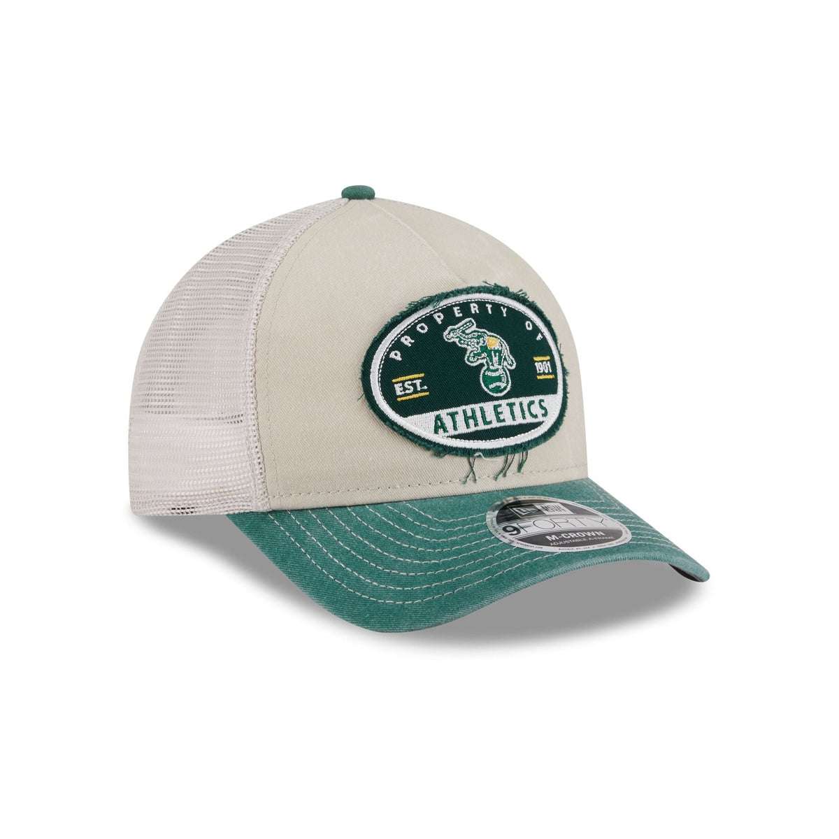 Athletics Frayed 9FORTY M-Crown A-Frame Trucker Hat