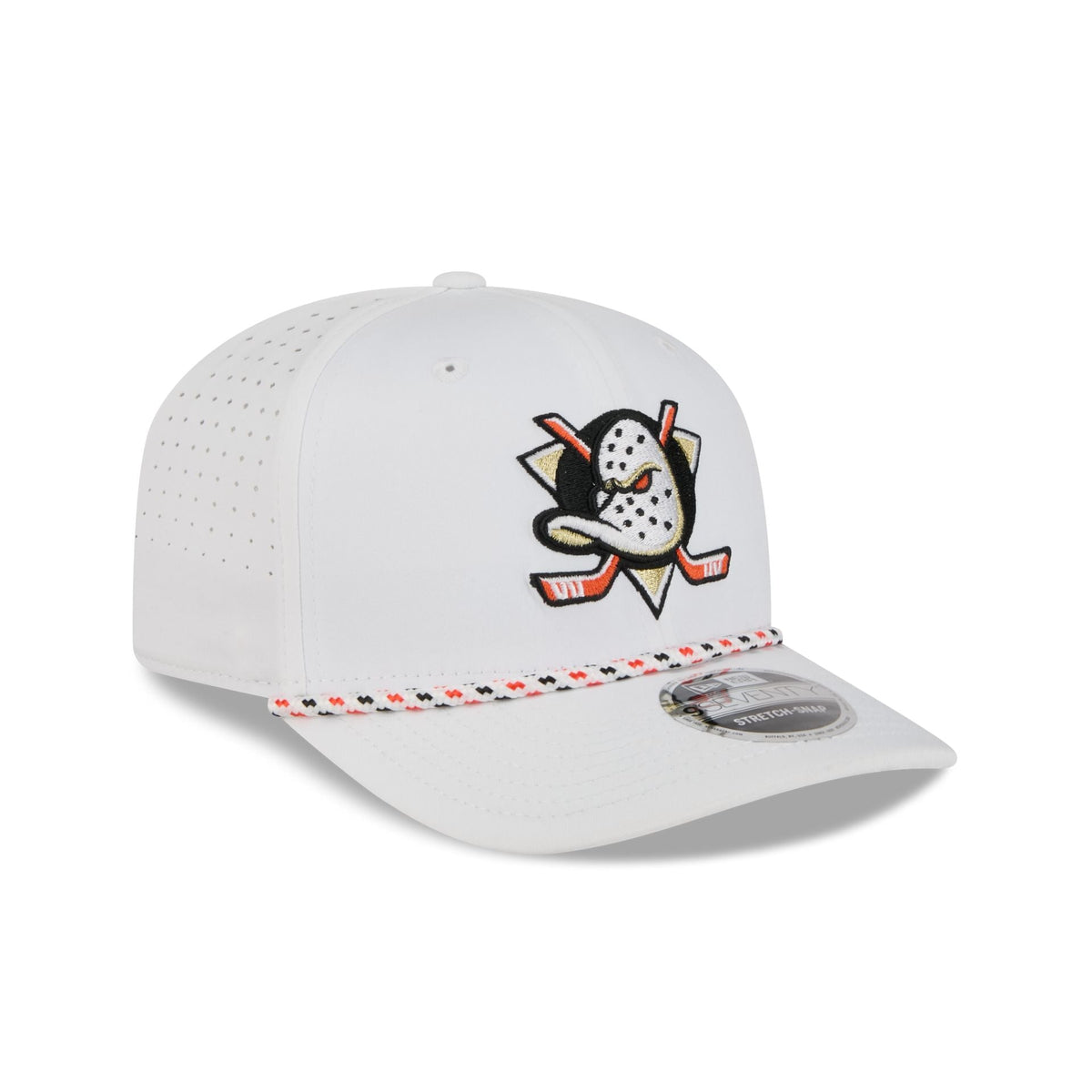 Anaheim Ducks Optic White Performance Rope 9SEVENTY Stretch-Snap Hat