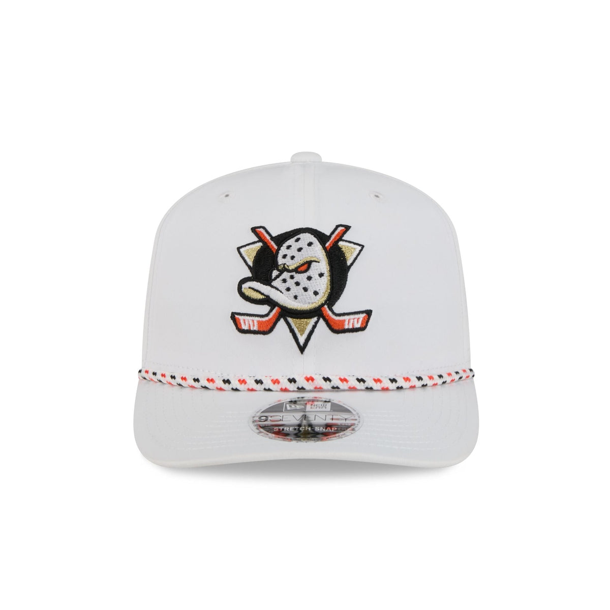 Anaheim Ducks Optic White Performance Rope 9SEVENTY Stretch-Snap Hat