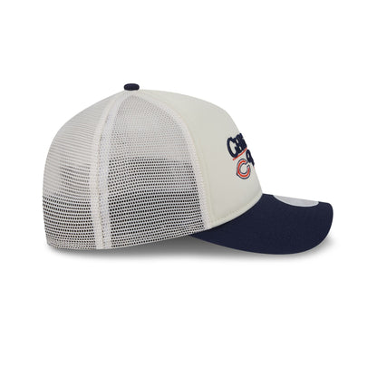 Chicago Bears Retro Chrome Women's White 9FORTY M-Crown A-Frame Trucker Hat