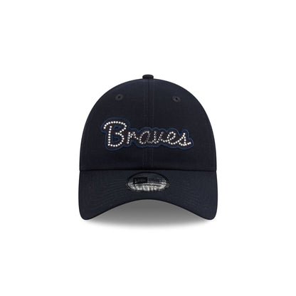 Atlanta Braves Rhinestone Script Casual Classic Adjustable Hat