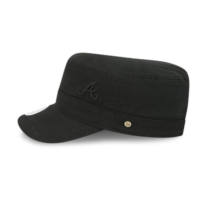 Atlanta Braves Women's Cadet Black Military Adjustable Hat