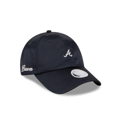 Atlanta Braves Satin Open Back Ponytail Adjustable Hat