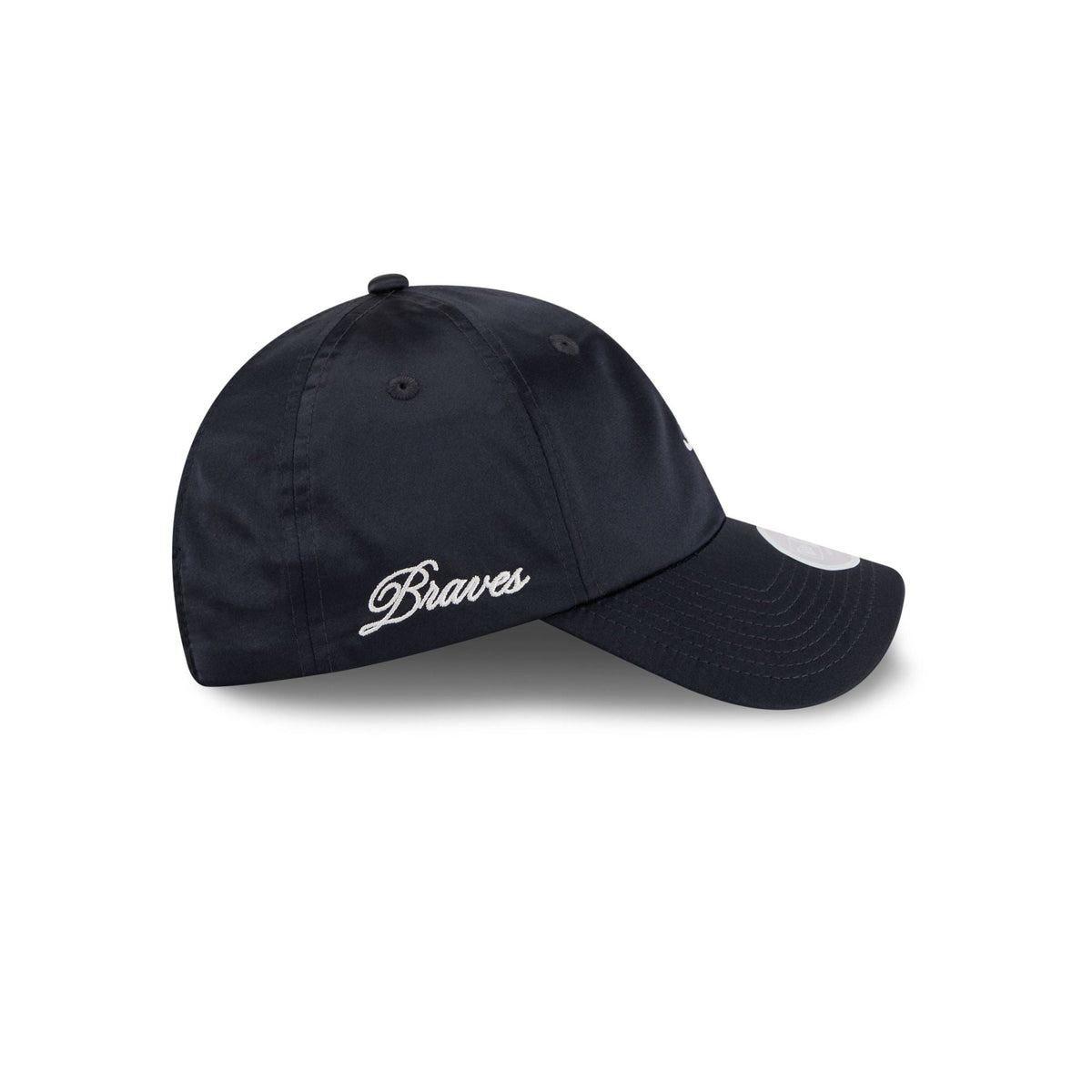 Atlanta Braves Satin Open Back Ponytail Adjustable Hat