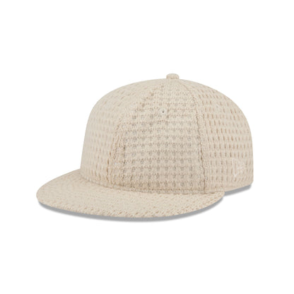 New Era Cap Waffle Knit Stone Retro Crown 9FIFTY Strapback Hat