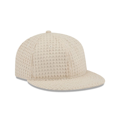 New Era Cap Waffle Knit Stone Retro Crown 9FIFTY Strapback Hat